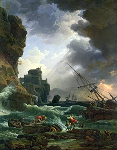 Toile murale abstraite l'orage 60x90cm peinture salon