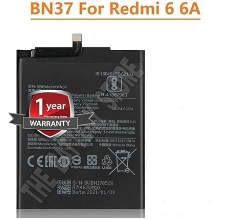 Image of Original BN37 Battery for Redmi 5 /6A 6 M1804C3CG, M1804C3CH, M1804C3CI Battery with 1 Year Warranty**** (W0000032)