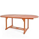 Gartentisch Vanamo FSC-zertifiziertes Eukalyptusholz wetterbeständig - 9