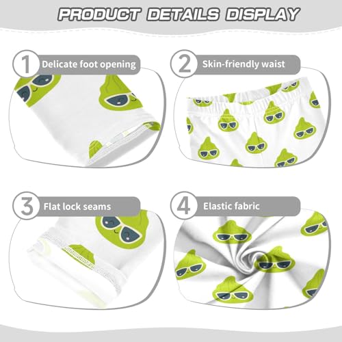 ZZKKO Girls Leggings Cartoon Wasabi Character Toddler Girls Clothes Leggings for Girls Toddler Girls Leggings 3-4T3