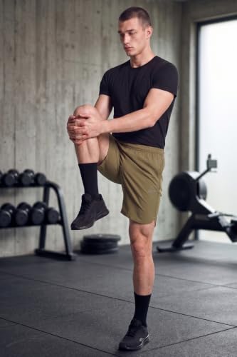 Image of Reebok Men's Polyester Blend Training Shorts - Durable Breathable Gym Shorts for Men | Sports Shorts for Men | Workout Fitness Shorts - Non-Restrictive with Pockets