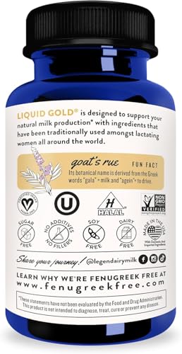 Image of Legendairy Milk Liquid Gold Lactation Support | Lactation Supplement with Organic Goats Rue, Milk Thistle, Shatavari, Fennel, Alfalfa & Anise | Breastfeeding Supplements, 3 Pack