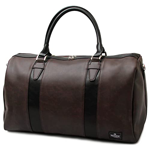 (イグニッションオリジナル)Ignition original ボストンバック 大容量 レザー 2wayボストン 旅行 ゴルフ 出張 ビジネス スポーツ ジム ゴルフ バック かばん (ダークブラウン(バイカラー))