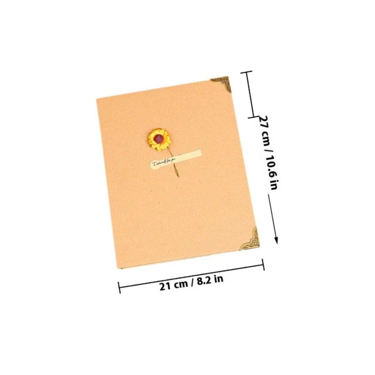 Artibetter Álbum de Fotos Retro Hecho a Mano de Papel Kraft, 30 Páginas para Pegar y Escribir, Adecuado para Cumpleaños y Bodas Estilo Vintage y Diseño Ligero