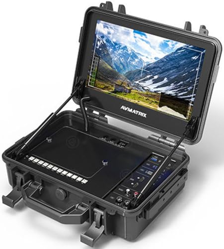 Image of AVMATRIX PM1250 12.5 inch 4K Portable Suitcase Director Monitor, 4K (3840x2160) Ultra-HD Native Resolution, 1000:1 High Contrast, 400cd /m2 Brightness, 176 Ultra High Viewing Angle