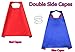AICOC Capes and Masks For kids Double Side Dress up Costumes Christmas Halloween Cosplay Gift For Boys Girls