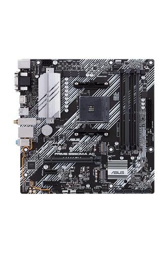 Image of ASUS Prime B550M-A AC AMD AM4 (3rd Gen Ryzen) Micro ATX Motherboard (PCIe 4.0, WiFi, ECC Memory, 1Gb LAN, HDMI 2.1 /D-Sub, 4K@60HZ, Addressable Gen 2 RGB Header and Aura Sync)