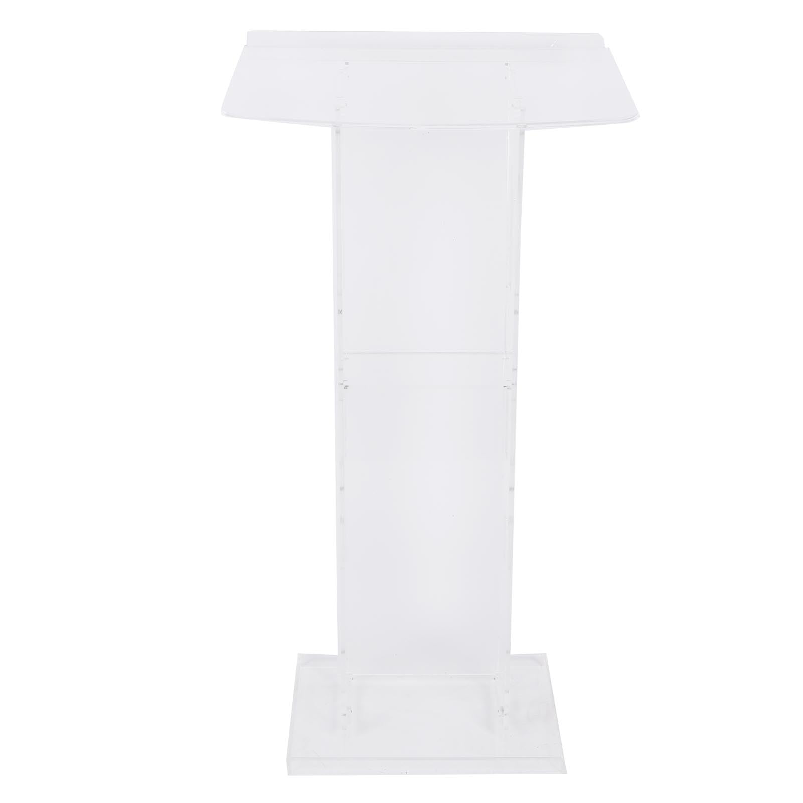 Support de Podium en Acrylique Transparent, Podiums de Présentation Professionnels avec étagère de Rangement, pour églises, Conférences, Mariages, Salles de Classe, Discours