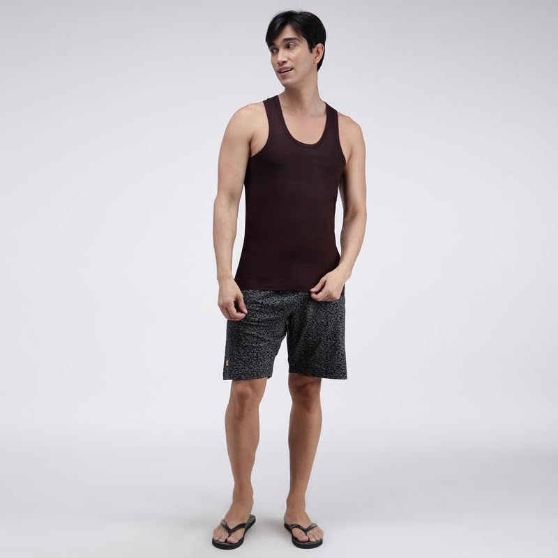 Image of Amul Comfy Men's Cotton Vest | Round Neck Sleeveless | Seamless Body for Superior Comfort | Ultra-Soft Hand Feel | 100% Pure Cotton Innerwear | Color May Vary