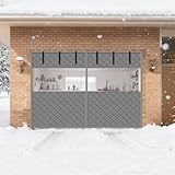 Magnetischer Türvorhang, winddichter Sichtschutz für 4,9 x 2,1 m und 1,8 x 2 m Türen, ideal für Innen- und Außenbereich, Balkone und Terrassen, Grau, einfache Installation und Design