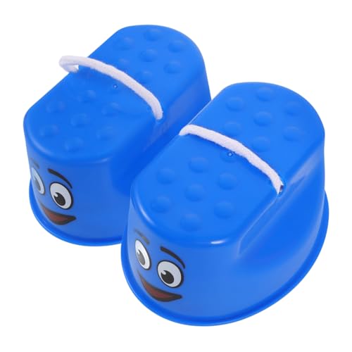 SUPVOX Échasses D'équilibre Interactives pour Garçon et Filles Grandes Tailles Bleues en Plastique Antidérapant Points de Massage, Paire de Jouets...