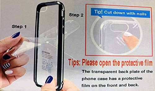 Image of A rtistque Rugged Shockproof Clear Transparent Bumper Back Cover for Vivo Y17 - Black