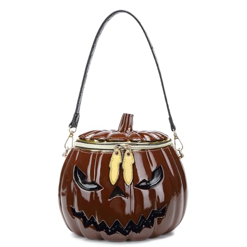 Sac à bandoulière citrouille pour femmes et filles pour Halloween