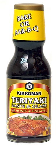 Kikkoman Teriyaki baste & Esmalte con miel & Piña, 12.8-ounce Botella (Pack de 3)