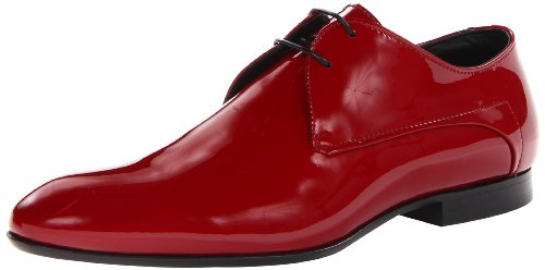 Image of Hugo Men's Patent Calf Tuxedo Oxford