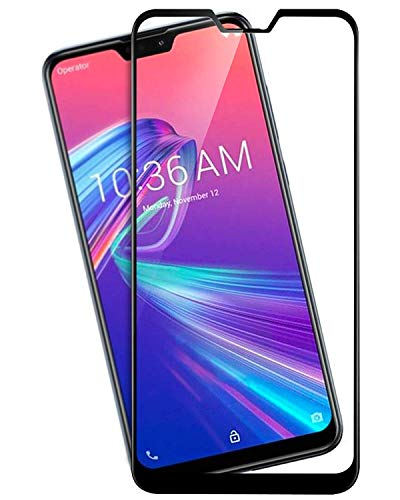 Image of Tempered Glass Screen Protector Compatible For ASUS Zenfone Max Pro M2 Full Screen Coverage (Except Edge to Edge) and Free Complete Easy Installation kit.