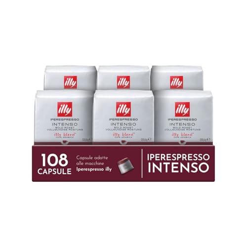 illy, Caffè in Capsule Iperespresso INTENSO, 100% Arabica con Note
