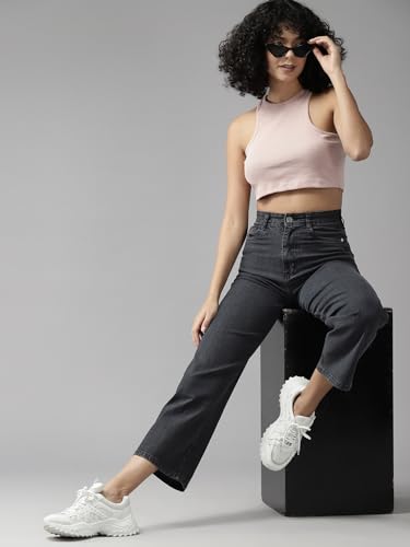 Image of GUTI Womens High Rise Crop Length Jeans()