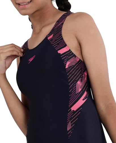 Image of Speedo Girl's Hyperboom Splice Muscleback Legsuit Swimwear
