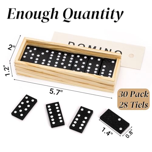 Noamus Set de Mini Dominós de Madera 30 Packs miniatura 2
