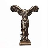 ICOBES Estatuas Y Esculturas Victoria Del Ala Romana Samotrace Mesa de Café Decorada con Regalos de la Colección de Decoración Del Hogar, Estatua de la Diosa Victoria, Estatua Griega de Whitea/Mi/23*1