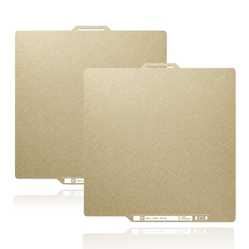 Image of PEI Build Plate for Bambu Lab P1S P2S A1 P1P X1 X1C X1E, 0.77mm Double Sided Textured PEI Spring Steel Sheet with QR Code, Flexible 3D Printer Spring Steel Build Plate, 257x257mm