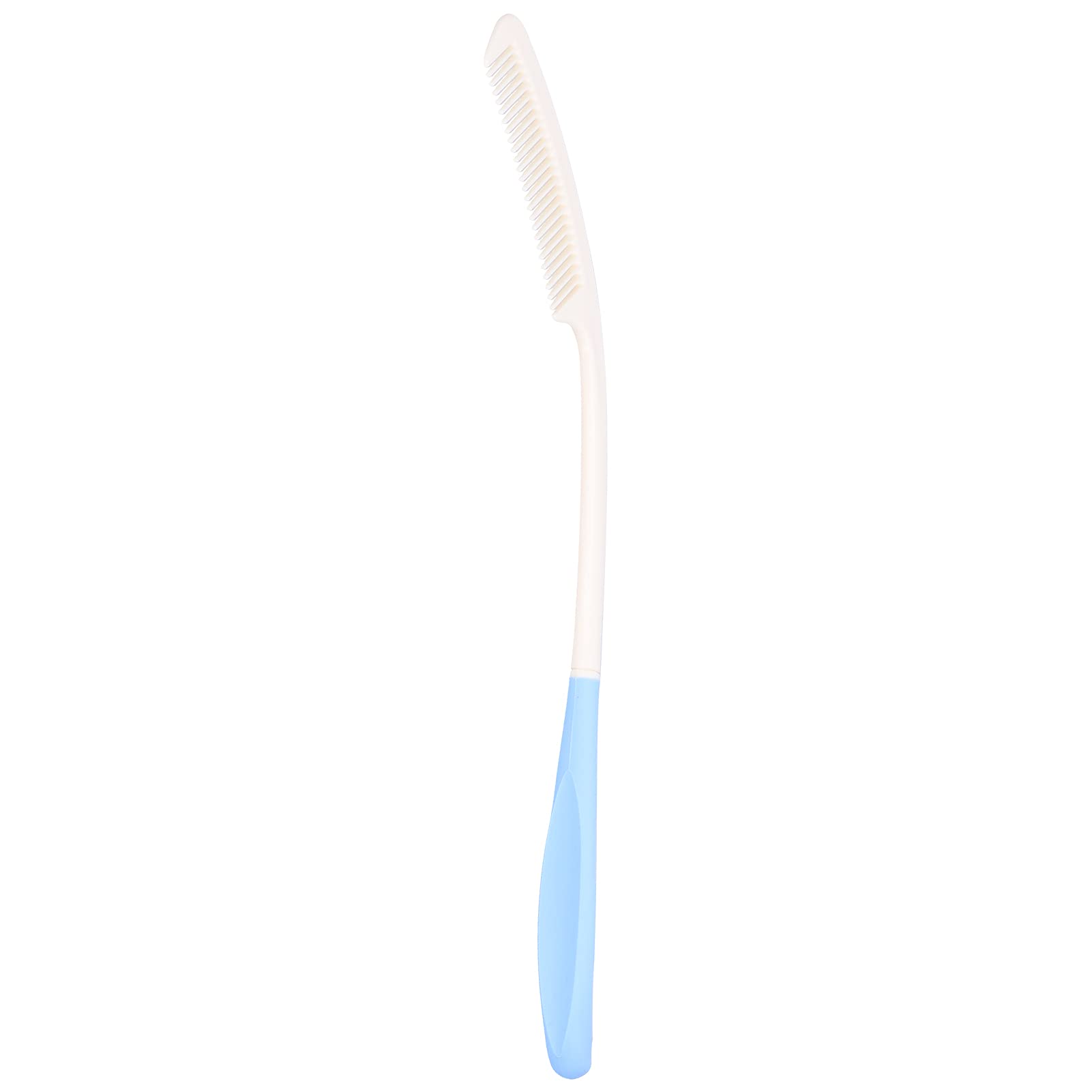 Peine para el cuidado del cabello para personas mayores y discapacitadas de mano, peine de 14 pulgadas de largo, cepillo de pelo de mango largo, peine curvado de dientes ABS para discapacitados y