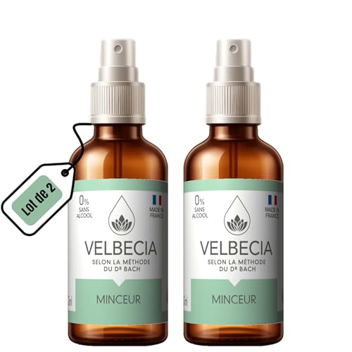 Velbecia® - Flores del Dr. Bach Adelgazante 50 ml +1 GRATIS - SIN ALCOHOL - Spray fácil de usar - Para evitar bocadillos, mantenerse motivado y evitar tentaciones