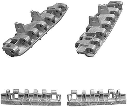 1/35 Workable Metal Mirrored Track Links: German King Tiger Panzer E50 E75 Flakpanzer Tank Late Production Model Kit