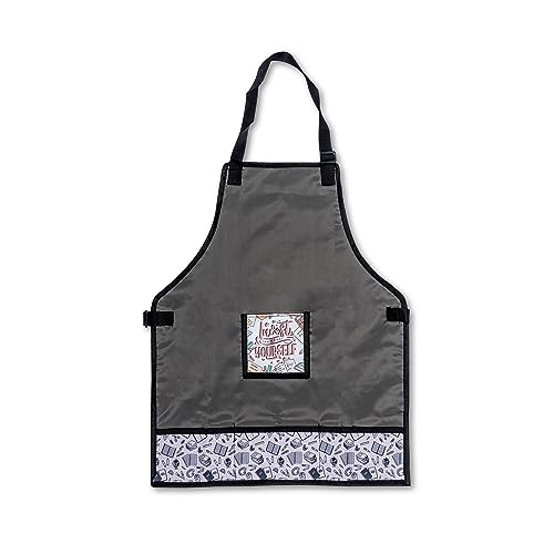 Image of Echo Boomers Multipurpose Teens Waterpoof Washable Apron with 4 pockets for Cooking, Art Painting and School (7 to 14 yrs- 23x18)