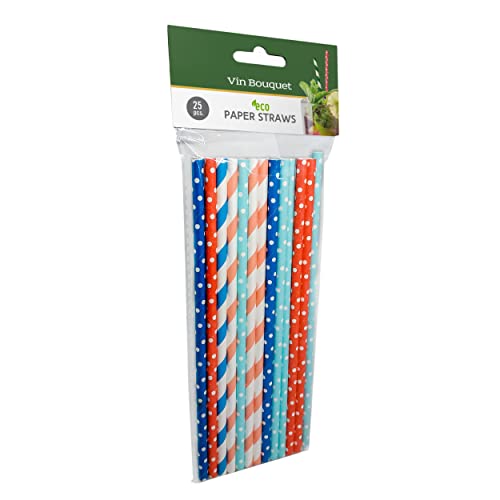 vin Bouquet fik 458 pailles jetables papier 25 unités Cover