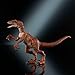 Mattel Jurassic World Hammond Collection Dinosaur Action Figure Toy, Atrociraptor Tiger, Premium Movie Design Glass Eyes & 13 Points Articulation