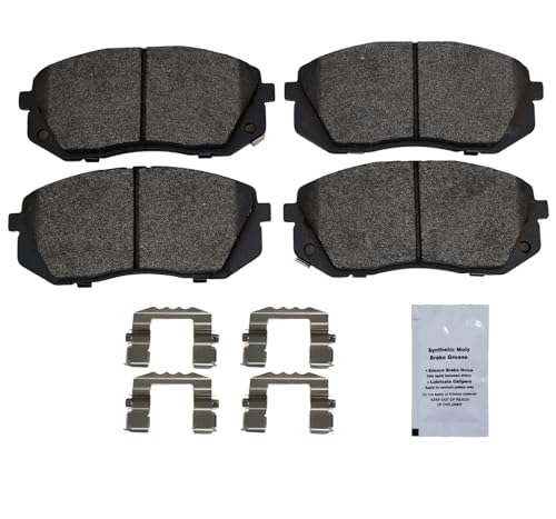 Image of HUSCH D1855 Front Ceramic Brake Pads Kit Fit For Hyundai Elantra GT 2018-2020, For Kia Optima 2016-2020