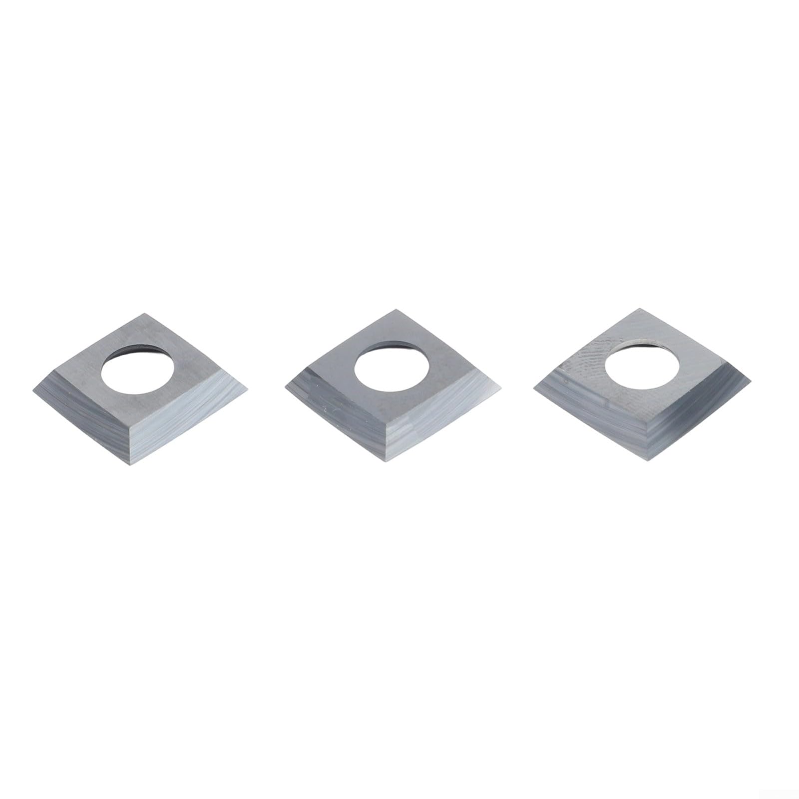 10 Stück 13,8 mm quadratische Hartmetall-Wendeplatten mit 4 Schneiden, R150 Radius für Holz-Drehmaschinen und Hobelmesser, HRA 92
