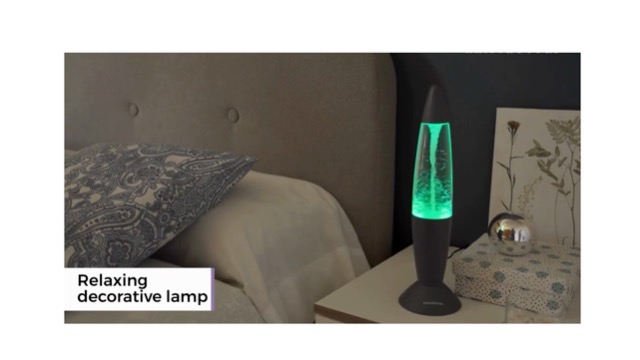 CELLUSTOP Lampada per Lava LED Razzo, lampada Magma Lava, vetro resistente, 25 Watt, 35 cm, Multicolore, 7 colori