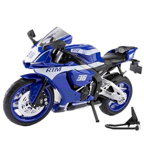Moto Yamaha YZF-R1M en alliage moulé 1/9 pour collectionneurs