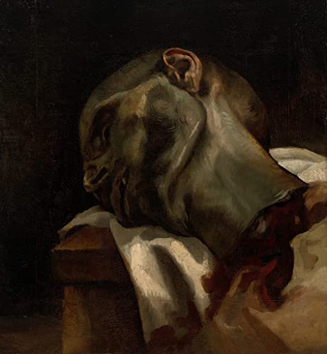 Peinture Théodore Géricault Tête d'homme guillotiné impression sur toile salon 60x90cm