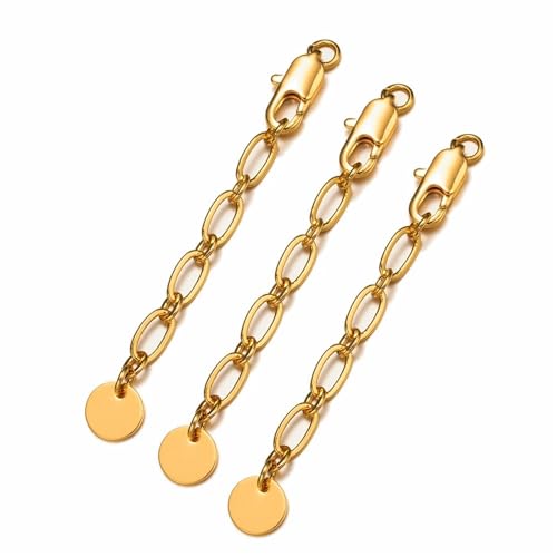 Yiodauh �����`�F�[�� 30�� 18K�S�[���h - ���b�L�^�J���E���h�e�[���`�F�[�� - �J�j�J���t�� DIY �W���G���[���� �l�b�N���X�p, One Size, ���m�E