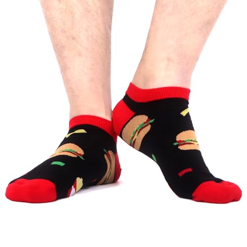 WeciBor Men's Funny Novelty Colorful Ankle Socks Cool Casual Cotton Low Cut Socks 12 Pack4
