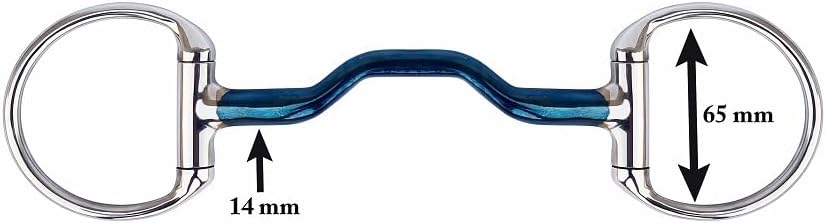 Eggbutt Ported Mouth Blue Alloy Bits, Horse Riding Sweet Iron Bit Snaffle Bits