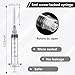 100Pack-5ml Luer lock Syringes with 22Ga(1.25inch/32mm)Needles, Individually Packaging Disposable Plastic Syringes and Needles for Scientific Labs, Industrial, Animal and Pet Supplies