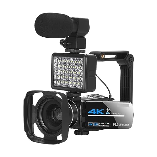 Caméra vidéo 4K DELURA 56MP pour réussir vos vlogs sans flou même de nuit