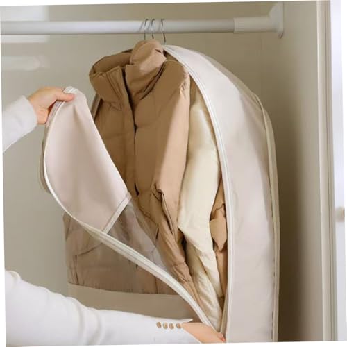 Space Saving Hanging Garment Bag with Self Compression Zipper, 35x23x6" Compression Garment Bags with Visible Window, Protects Clothes from Wrinkles for WardrobeSpace Saving Hanging Bag4