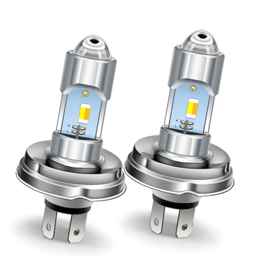 【Doppio Fascio Alto/Basso】Dotato di design a baionetta a doppio contatto per un passaggio fluido tra luce alta e bassa. Include 3 chip 3570 che garantiscono una luminosità di 1000LM con luce bianca a 6000K. Driver integrato assicura compatibilità con tensioni stabili da 10-80V.