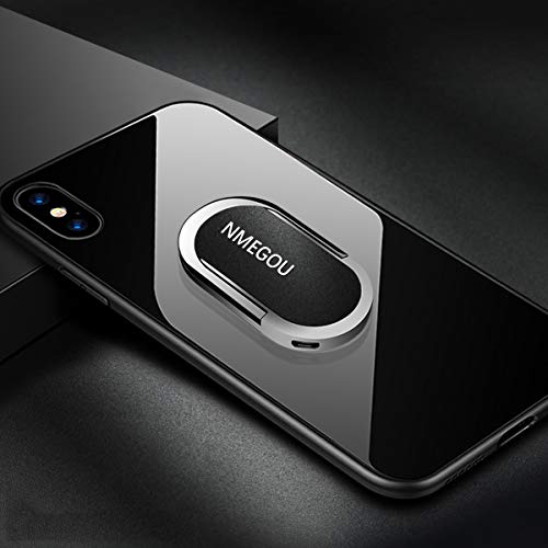 Newest Multi USB Cigarette Lighter Mobile Phone Car Magnetic Creative Holder Stand for iPhone Samsung Huawei Xiaomi Auto Charger Ring Bracket (Matte Black)