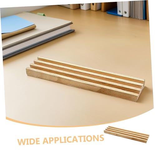 Organizador de fichas de dominó de madera Yardwe miniatura 3