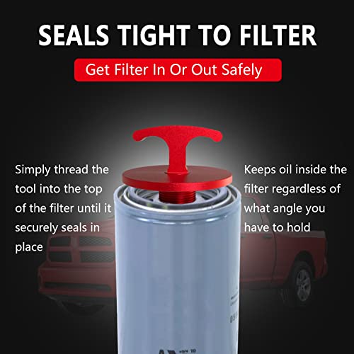 image for minlen Oil Filter Plug Tool, Aluminum Alloy Oil Filter Cap Off Tool fo