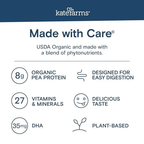 Image of KATE FARMS Kids Nutrition Shake, Chocolate, 8g Protein, 6 Pack