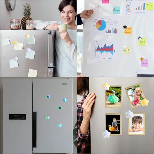 8 Imán Estrella Decorativo para Refrigerador con Gatito miniatura 3