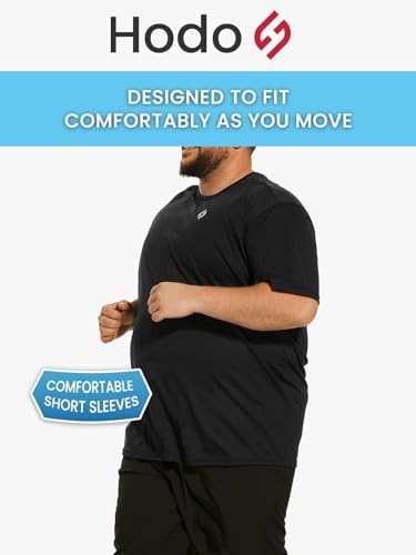 HOdo Big and Tall Mens T-Shirt Crewneck Tees Moisture Wicking 2XL-6XL4